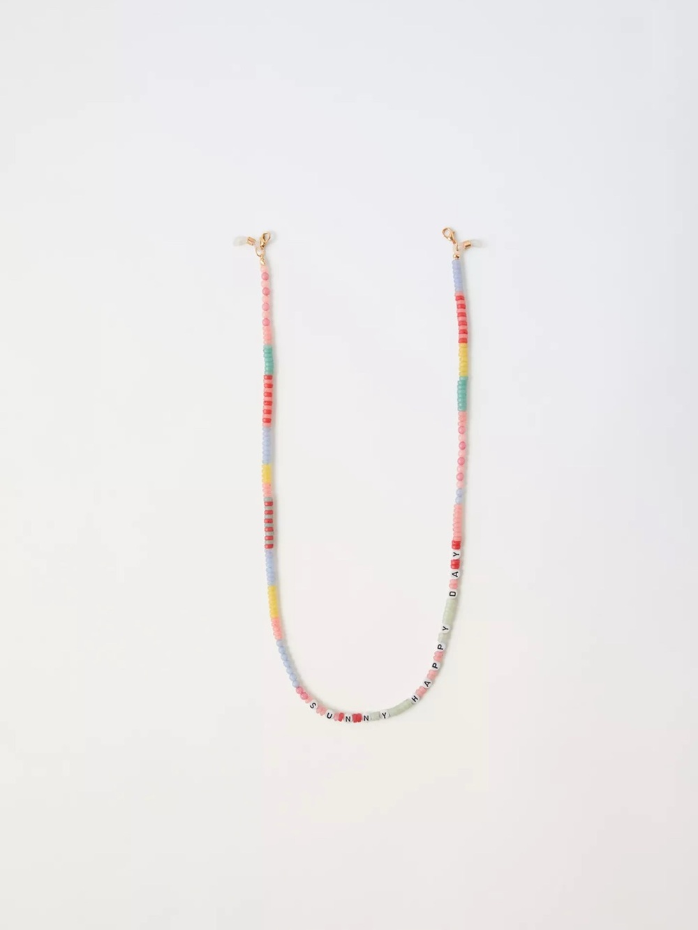 Multicolor Seed Bead Eyewear Chain Necklace